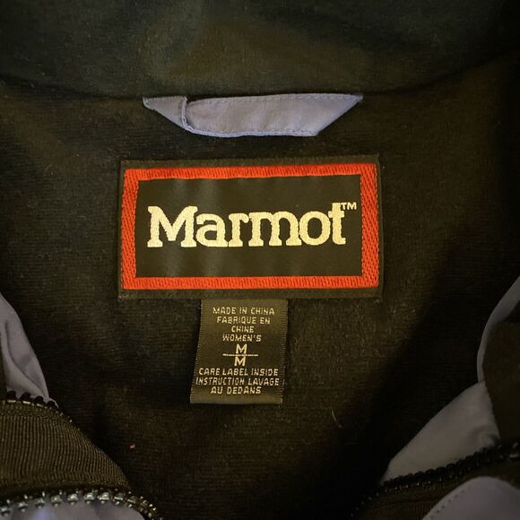 Marmot Jacket Women’s Medium Light Purple Blue Minimalist Gore-Tex Zip Up Rain - Picture 3 of 9